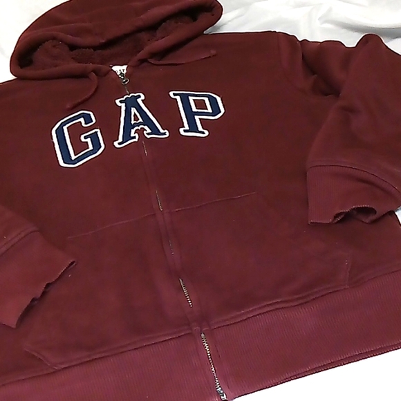 Gap Weatherized Hoodie..Sz L...Burgundy - Picture 4 of 4